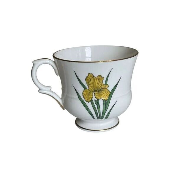 TeaCup Vintage‎ Staffordshire Fine Bone China English IRIS Pattern Set 3 Piece - Picture 5 of 12